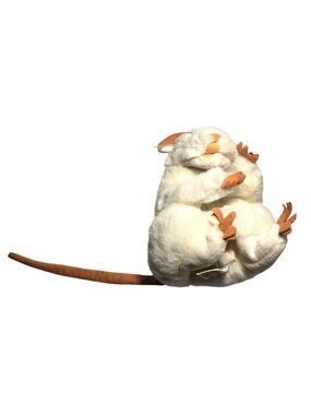 Mouse Hand Puppet White Folkmanis folktails plush rat rodent stuffed animal